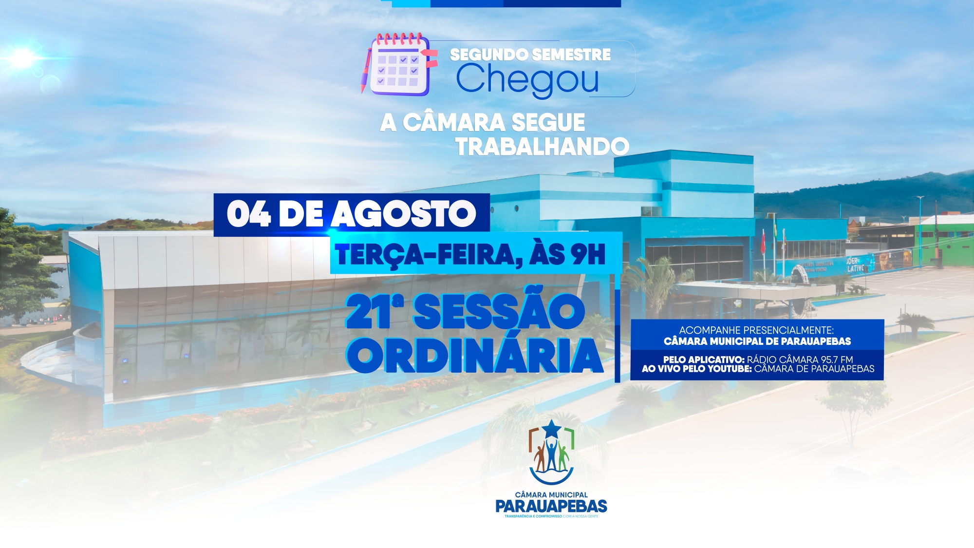 ICâmara de Parauapebas retoma votações com primeira sessão ordinária do segundo semestre nesta terça-feira (04)