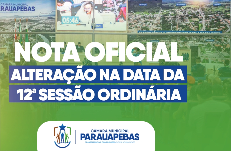 ISessão ordinária da Câmara de Parauapebas é antecipada para o dia 5 de maio